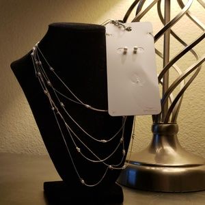 Necklace with matching earrings